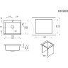 Кухонная мойка GRANULA ESTETICA ES-5804 графит 5804 GPAFIT