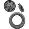 Выпуск кухонной мойки GRANULA для измельчителя, с толкателем, графит матовый FLST grey